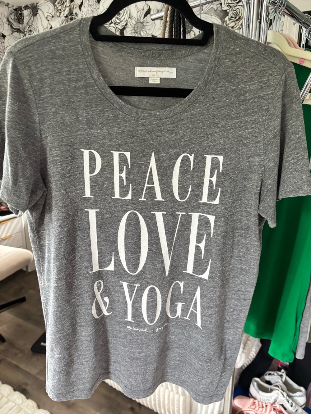 T-shirt with printed text
